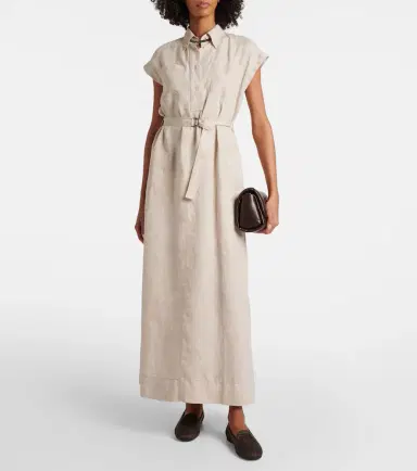 Brunello Cucinelli Linen maxi dress | Thumbnail 2