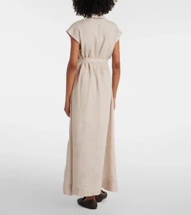 Brunello Cucinelli Linen maxi dress | Thumbnail 4