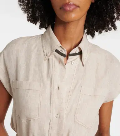 Brunello Cucinelli Linen maxi dress | Thumbnail 5
