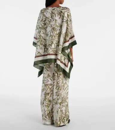 Brunello Cucinelli Printed silk kaftan | Thumbnail 5