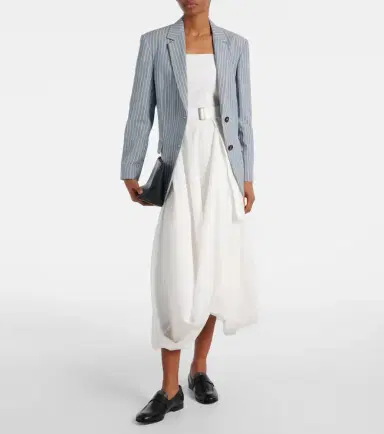 Brunello Cucinelli Cotton-blend midi dress | Thumbnail 2