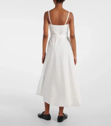 Brunello Cucinelli Cotton-blend midi dress | Thumbnail 3