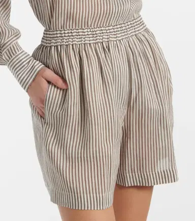 Brunello Cucinelli Linen and silk Bermuda short | Thumbnail 3
