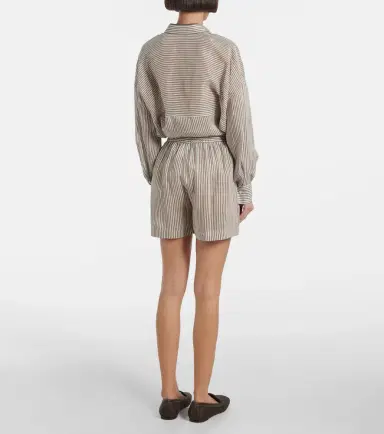Brunello Cucinelli Linen and silk Bermuda short | Thumbnail 4