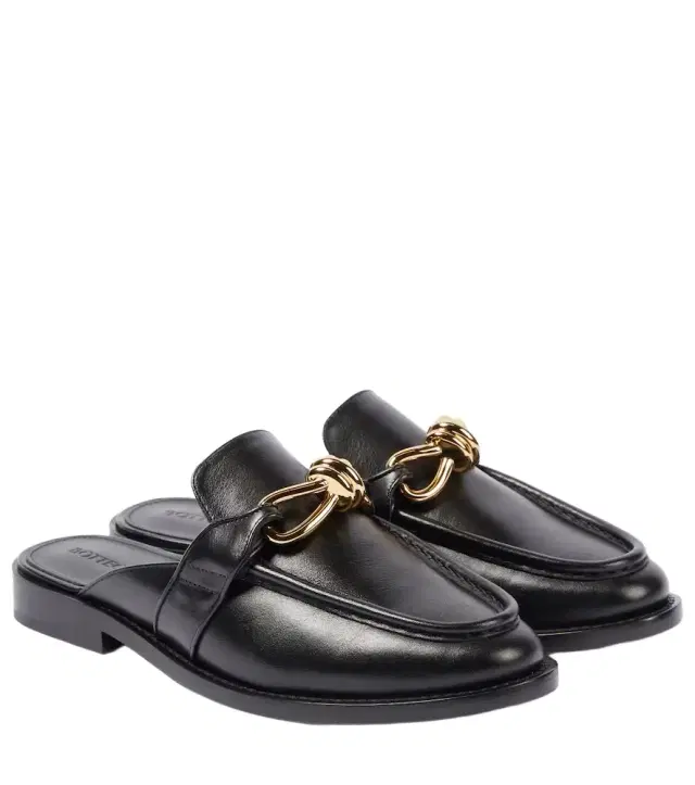 Bottega Veneta Astaire Knot leather mules