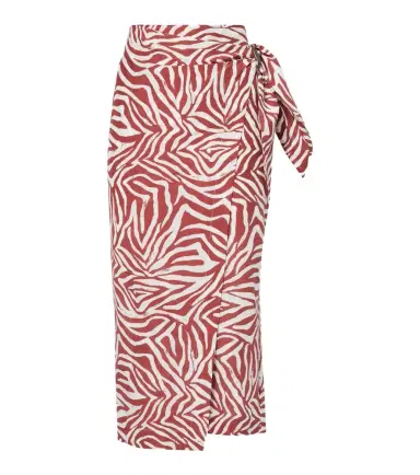 Brunello Cucinelli Printed cotton and silk wrap skirt | Thumbnail 1