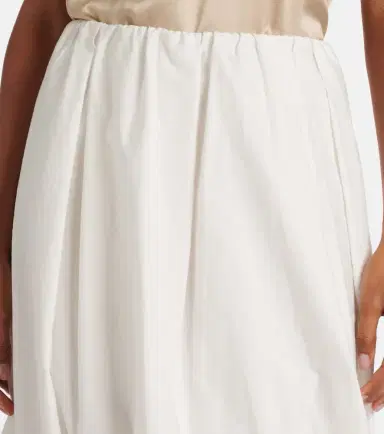 Brunello Cucinelli Cotton-blend midi skirt | Thumbnail 3