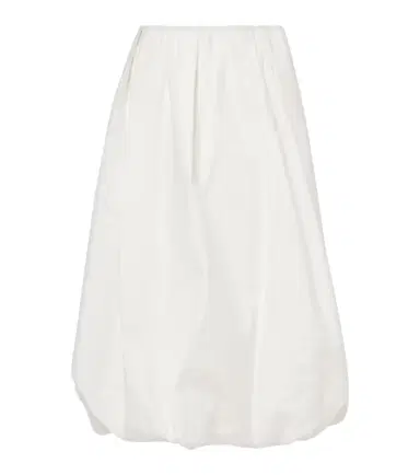 Brunello Cucinelli Cotton-blend midi skirt | Thumbnail 1