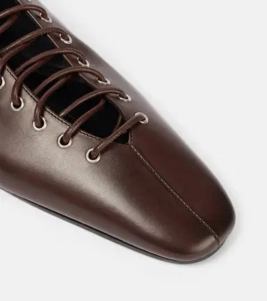 Dries Van Noten Leather lace-up flats | Thumbnail 5