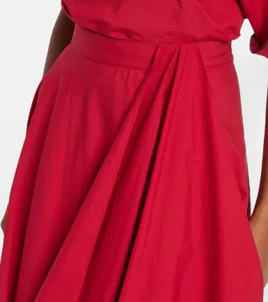 Brunello Cucinelli Cotton-blend midi skirt | Thumbnail 3