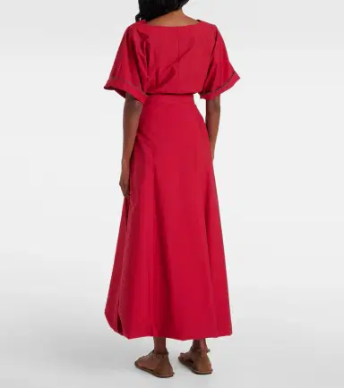 Brunello Cucinelli Cotton-blend midi skirt | Thumbnail 4