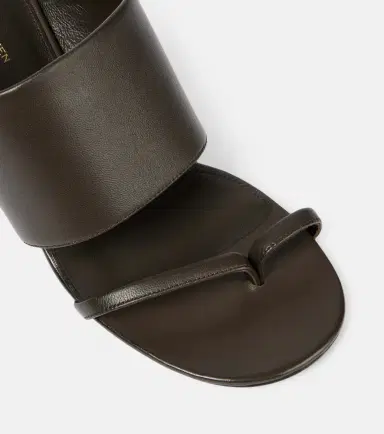 Dries Van Noten Leather wedge mules | Thumbnail 2