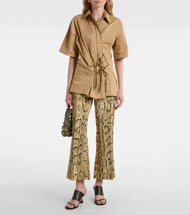 Dries Van Noten Leather wedge mules | Thumbnail 5