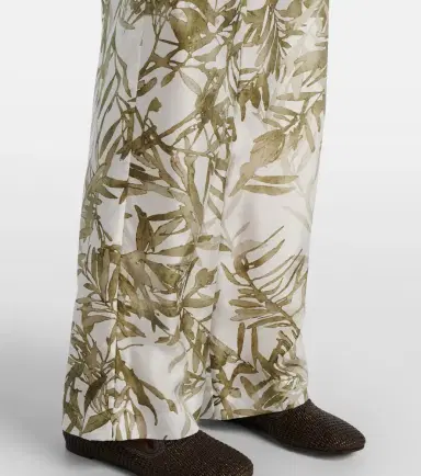Brunello Cucinelli Silk wide-leg pants | Thumbnail 5