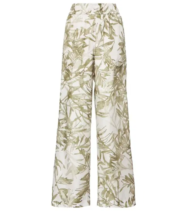Brunello Cucinelli Silk wide-leg pants