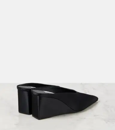 Alaïa Alaïa Cube 75 satin wedge mules | Thumbnail 5