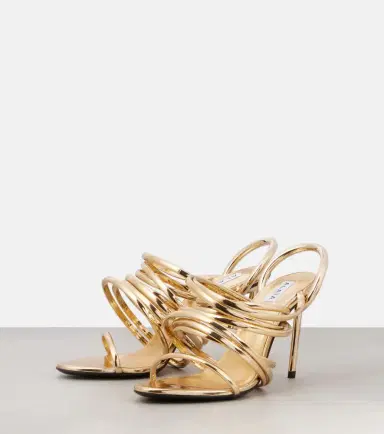 Alaïa Alaïa Spiral 90 metallic leather sandals | Thumbnail 2 Alaïa Alaïa Spiral 90 metallic leather sandals | Thumbnail 2