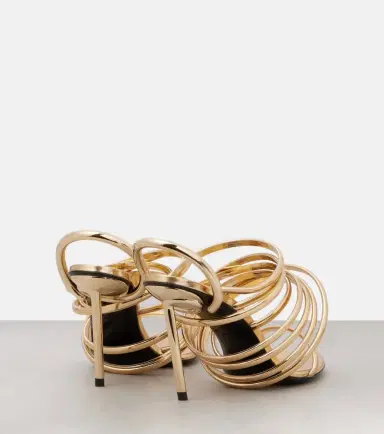 Alaïa Alaïa Spiral 90 metallic leather sandals | Thumbnail 4 Alaïa Alaïa Spiral 90 metallic leather sandals | Thumbnail 4