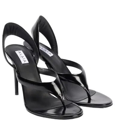 Alaïa Alaïa Infradito leather thong sandals | Thumbnail 1