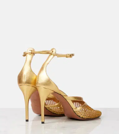 Alaïa Alaïa Infradito Fishnet 90 leather pumps | Thumbnail 2