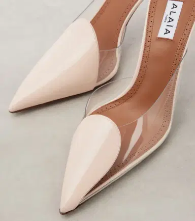 Alaïa Alaïa Le Caur Abstrait 90 patent leather mules | Thumbnail 2 Alaïa Alaïa Le Caur Abstrait 90 patent leather mules | Thumbnail 2