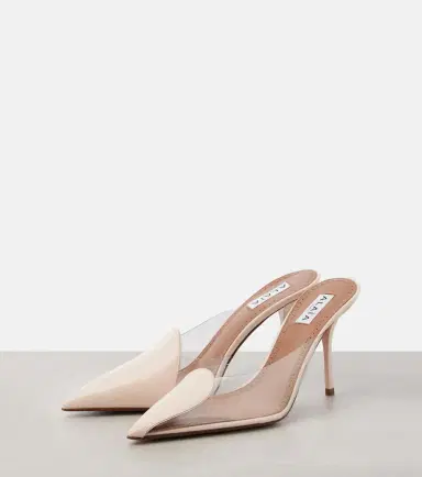 Alaïa Alaïa Le Caur Abstrait 90 patent leather mules | Thumbnail 4 Alaïa Alaïa Le Caur Abstrait 90 patent leather mules | Thumbnail 4