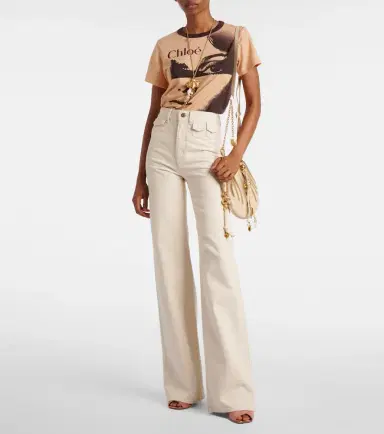 Chloé Chloé Flower 95 suede peep-toe pumps | Thumbnail 2 Chloé Chloé Flower 95 suede peep-toe pumps | Thumbnail 2