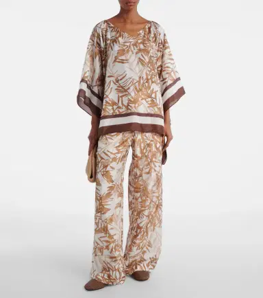 Brunello Cucinelli Printed silk top | Thumbnail 3