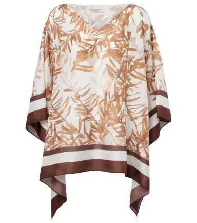 Brunello Cucinelli Printed silk top | Thumbnail 1