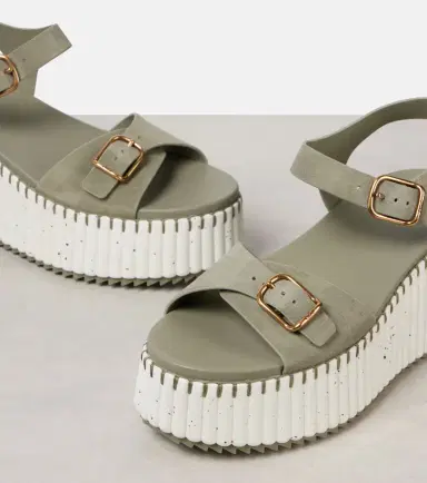 Chloé Chloé Nama suede platform sandals | Thumbnail 2