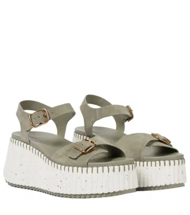 Chloé Chloé Nama suede platform sandals | Thumbnail 1