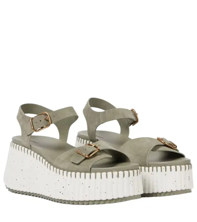Chloe Chloé Nama suede platform sandals