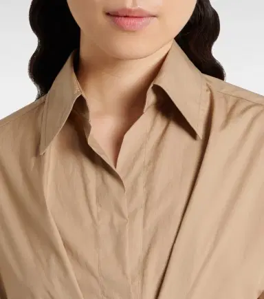 Brunello Cucinelli Belted cotton shirt dress | Thumbnail 3