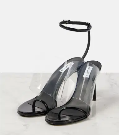 Alaia Alaïa Plexi 90 leather & PU sandals | Thumbnail 3 Alaia Alaïa Plexi 90 leather & PU sandals | Thumbnail 3