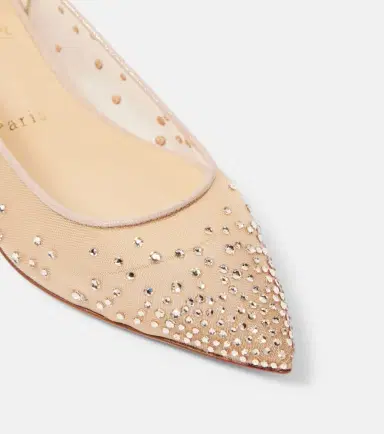 Christian Louboutin Follies Strass mesh ballet flats | Thumbnail 4 Christian Louboutin Follies Strass mesh ballet flats | Thumbnail 4