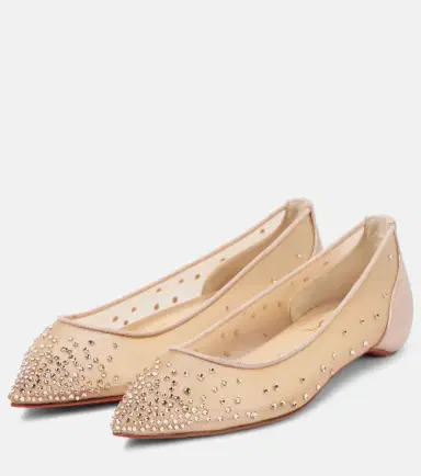 Christian Louboutin Follies Strass mesh ballet flats | Thumbnail 5 Christian Louboutin Follies Strass mesh ballet flats | Thumbnail 5