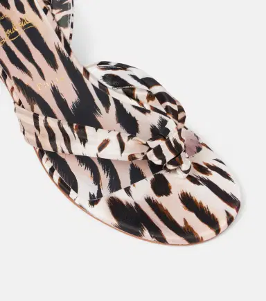 Christian Louboutin Pyra Du Desert 30 crêpe satin sandals | Thumbnail 3 Christian Louboutin Pyra Du Desert 30 crêpe satin sandals | Thumbnail 3
