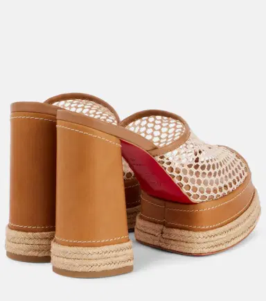 Christian Louboutin Almeja 130 platform espadrille mules | Thumbnail 2 Christian Louboutin Almeja 130 platform espadrille mules | Thumbnail 2