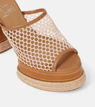 Christian Louboutin Almeja 130 platform espadrille mules | Thumbnail 3 Christian Louboutin Almeja 130 platform espadrille mules | Thumbnail 3