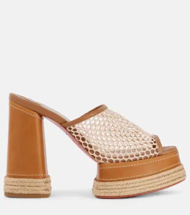 Christian Louboutin Almeja 130 platform espadrille mules | Thumbnail 4 Christian Louboutin Almeja 130 platform espadrille mules | Thumbnail 4