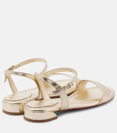 Christian Louboutin Sweet Jane metallic leather sandals | Thumbnail 4