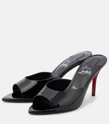 Christian Louboutin Miss Z 80 patent leather mules | Thumbnail 3