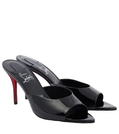 Christian Louboutin Miss Z 80 patent leather mules | Thumbnail 1