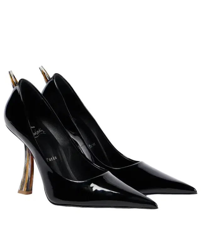 Christian Louboutin Kate Clawmax 100 patent leather pumps