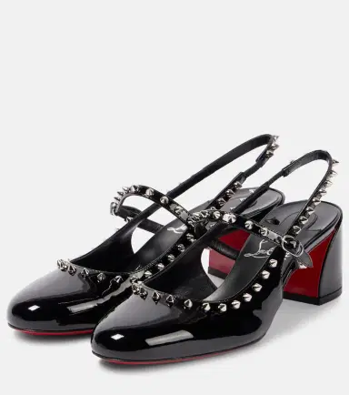 Christian Louboutin Janispikes 55 patent leather Mary Jane pumps | Thumbnail 4