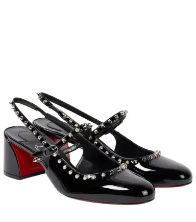 Christian Louboutin Janispikes 55 patent leather Mary Jane pumps | Thumbnail 1