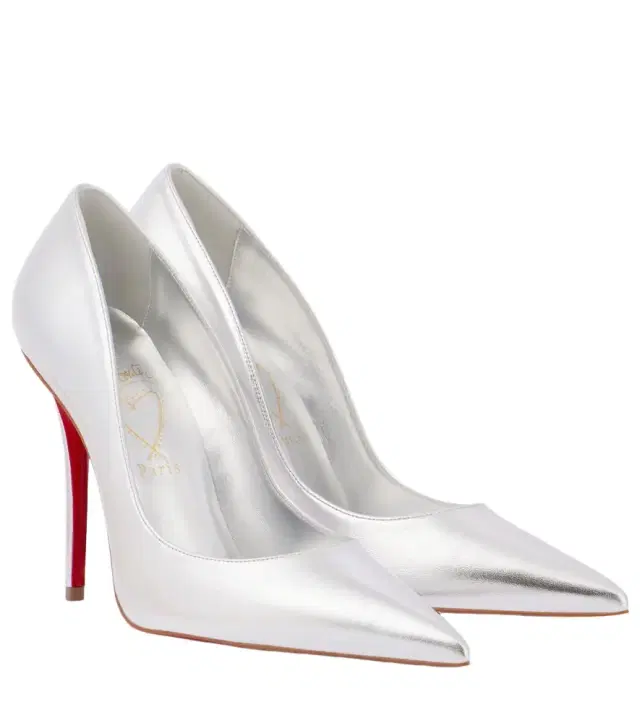 Christian Louboutin Miss Z 100 metallic leather pumps
