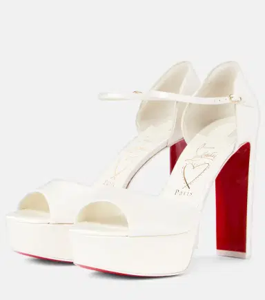 Christian Louboutin Bridal Sandaloo 130 crêpe satin platform sandals | Thumbnail 3 Christian Louboutin Bridal Sandaloo 130 crêpe satin platform sandals | Thumbnail 3