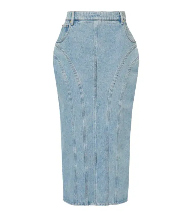 Nina Ricci Denim midi skirt