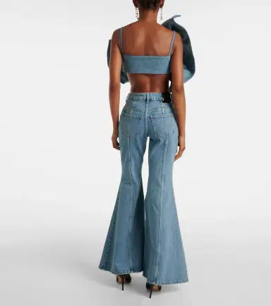 Nina Ricci Bow-detail denim top | Thumbnail 4 Nina Ricci Bow-detail denim top | Thumbnail 4